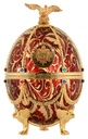 Ladoga Imperial Collection Red & Gold Flowers