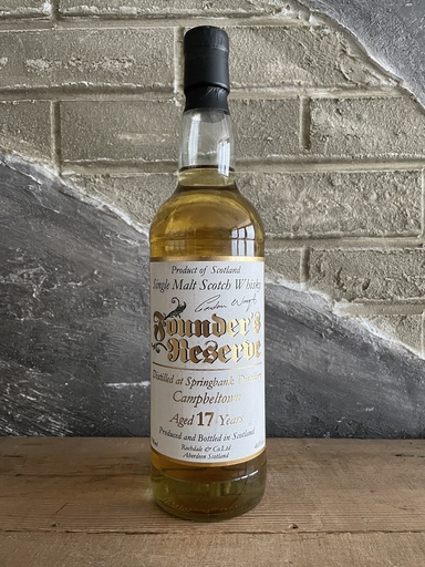 Springbank 17 years Founders Reserve